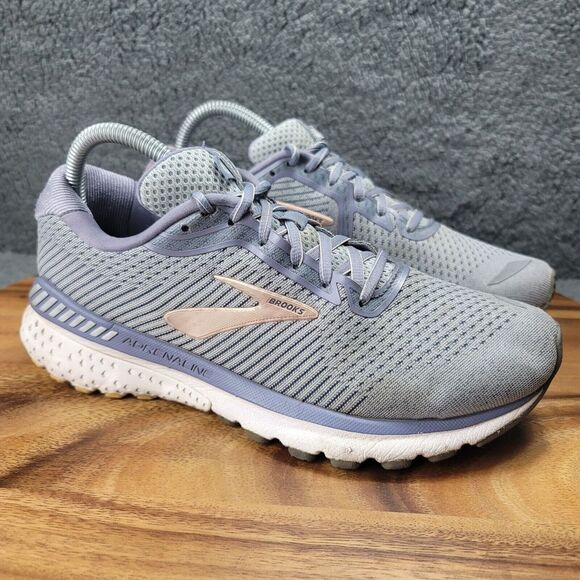 Brooks Adrenaline GTS 20 1202961B073 Running Shoes Womens Size‎ 9 B Grey Pink - Picture 2 of 11